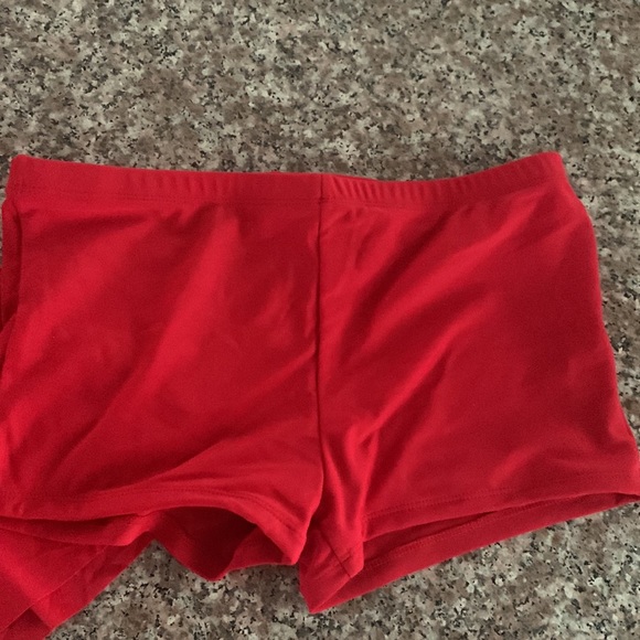Brand new never worn red bathing suit dress with shorts - Picture 3 of 7
